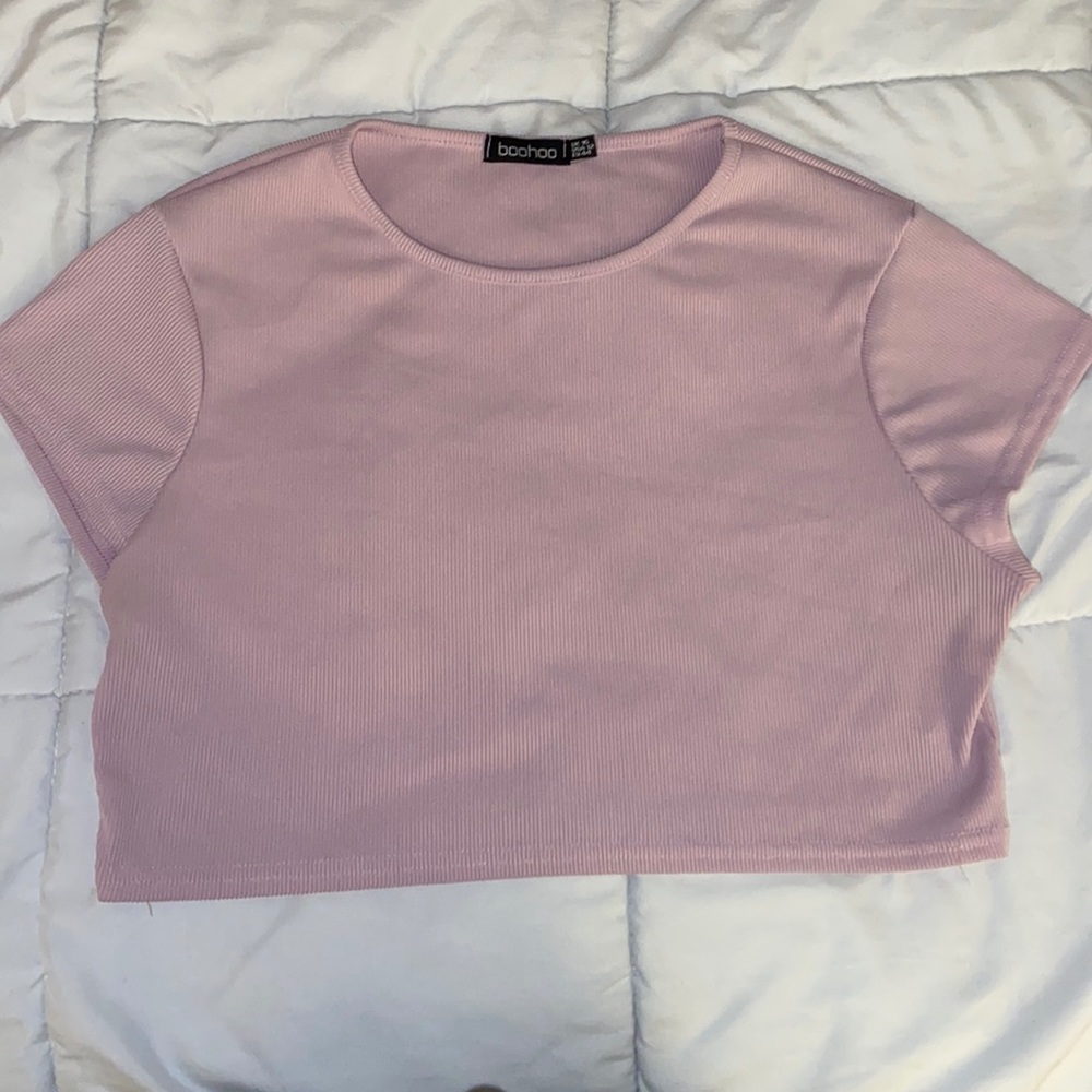 Ribbed Crop Top💜💗